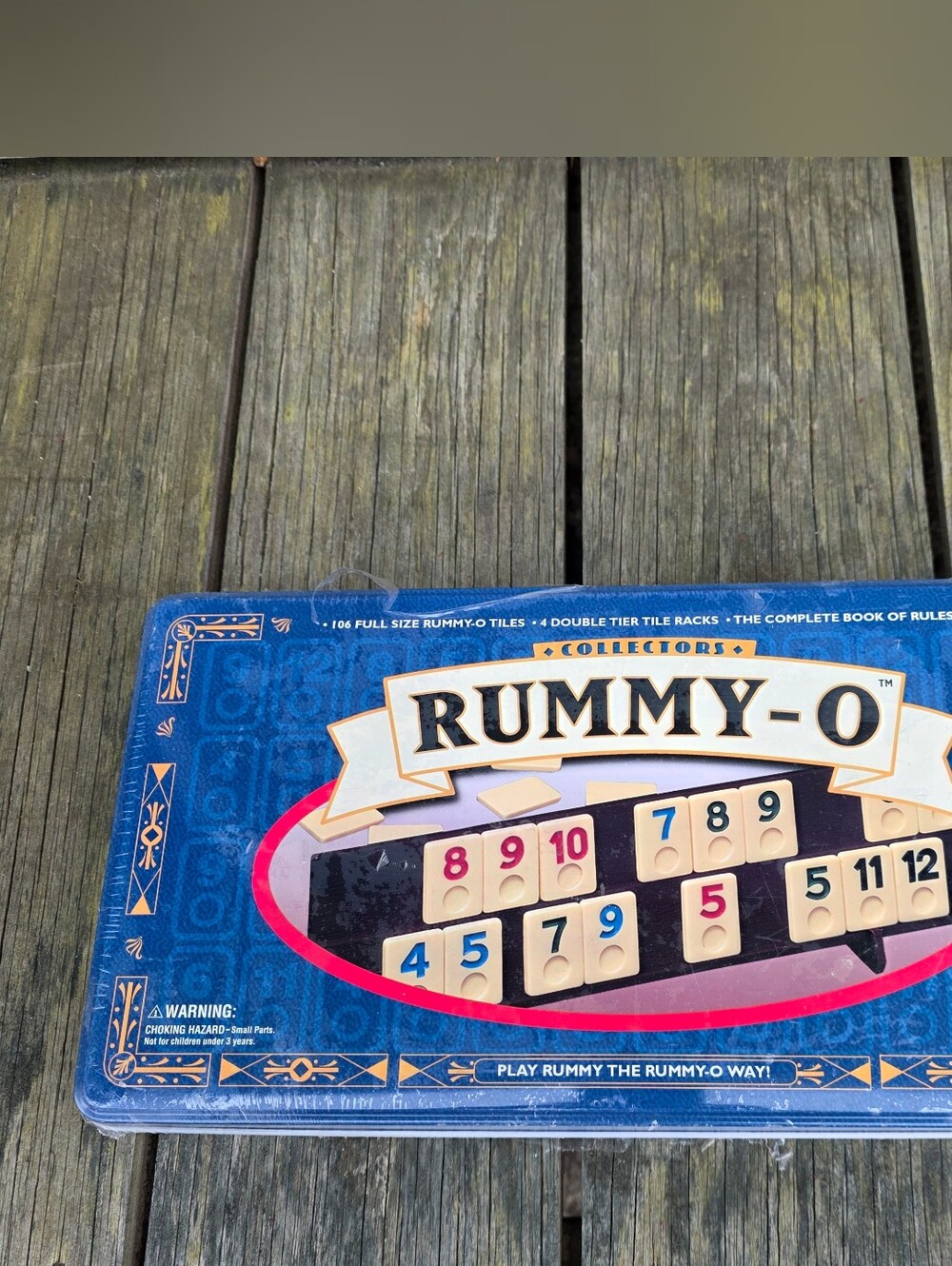 Rummy'O Tile Game Collectors Edition Tin #851 Cardinal Brand NEWZ Plastic Sealed